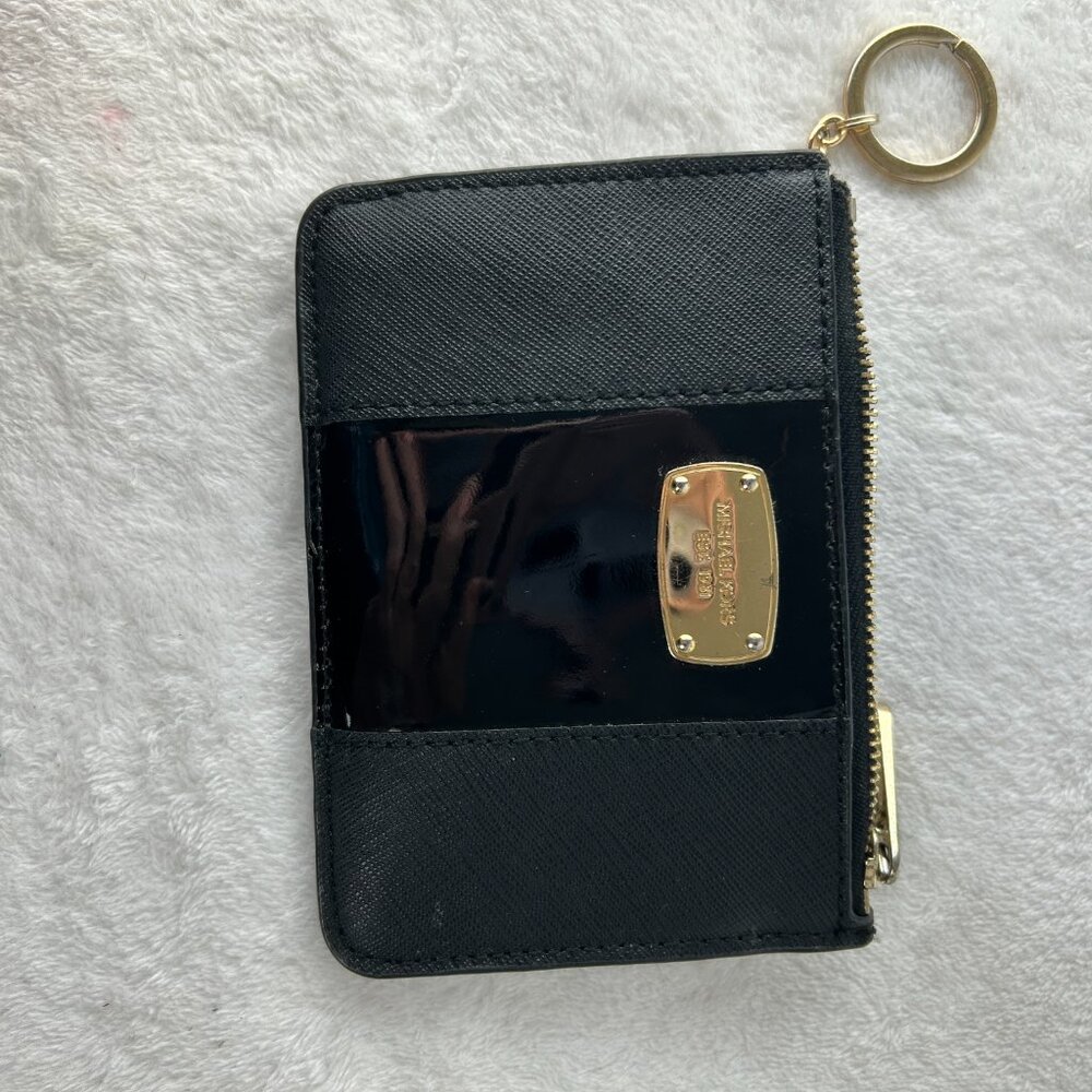 MICHAEL KORS JET SET TRAVEL COIN POUCH ID HOLDER WALLET LIMITED EDITION BLACK - Picture 6 of 10